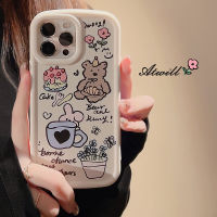 Apple เคส iPhone 14/13/12/11/X/x/xr ลายหมีการ์ตูนศิลปะภาพประกอบเคสโทรศัพท์เหมาะสำหรับ13 Pro Max เคสโทรศัพท์ซิลิโคน14 Plus เคสนิ่มกันตก12พัดลมพกพา