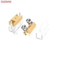 【YF】 10PCS 5x20MM GLASS FUSE HOLDER with Transparent Cover 5x20 insurance tube socket fuseholder for 5X20MM 5X20 fuse PCB BOARD