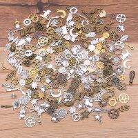 【YF】 Aleatória Cogs   Gears Misturar Cores Tamanho Mini Animal Planta Coração Star Charm Mecânica Steampunk Acessórios Drop Ship 40Pcs