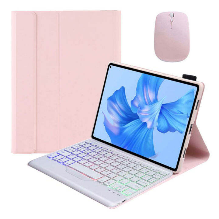 เคสคีย์บอร์ดด้านหลังพร้อมเมาส์สำหรับ-huawei-matepad-pro-11นิ้ว2022เคสอัจฉริยะปิดหน้าจออัตโนมัติ-ปลุกหนังแบบบางพร้อมคีย์บอร์ดแม่เหล็กสำหรับ-huawei-matepad-2023-10-4นิ้ว-matepad-10-1นิ้ว2022