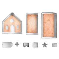 【ร้อน】10ชิ้น/เซ็ต3DCookie แม่พิมพ์ตัดเขียงหั่นขนมตกแต่งแม่พิมพ์ DIY Bakingmold Navidad ของขวัญ