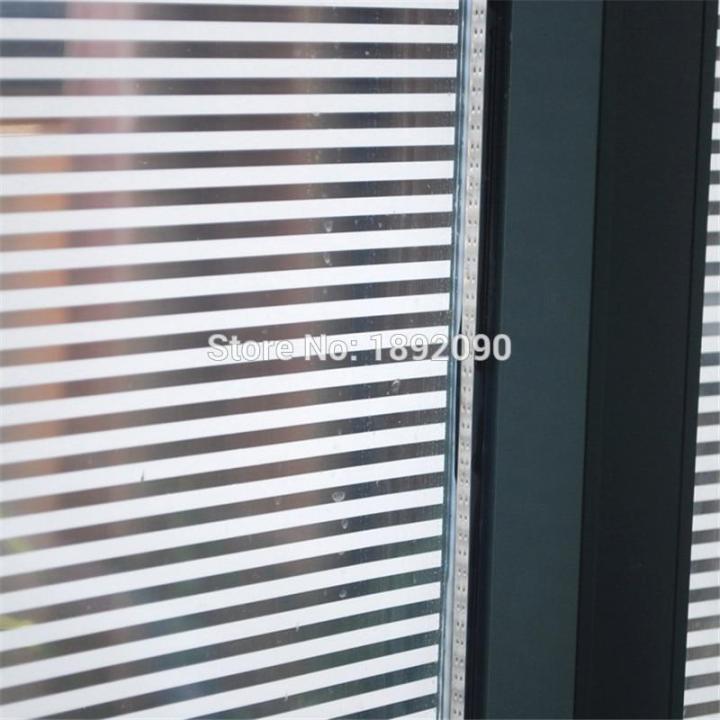 new-shang815558-สติกเกอร์กระจกความเป็นส่วนตัวฟิล์มหน้าต่างกระจกน้ำค้างแข็งทึบแสงกันระเบิดขนาด60-200ซม-90-200ซม-พีวีซีตกแต่งบ้านห้องนอนลายทางสีขาว