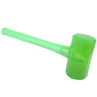 Perfect Double-sided Rubber Hammer Round Non-slip Metal Plastic Handle Installation Hammer for Tile Flooring Construction Tool