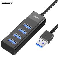 เครื่องอะแดปเตอร์ฮับ USB ESR USB 3.0 Dock Splitter 4พอร์ต4-In-1 USB การถ่ายโอนข้อมูลภายนอกสำหรับ PC MacBook Pro