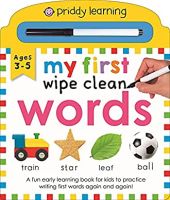 My First Wipe Clean Words : A Fun Early Learning Book for Kids to Practice Writing First Words Again and Again! [Hardcover]สั่งเลย!! หนังสือภาษาอังกฤษมือ1 (New)