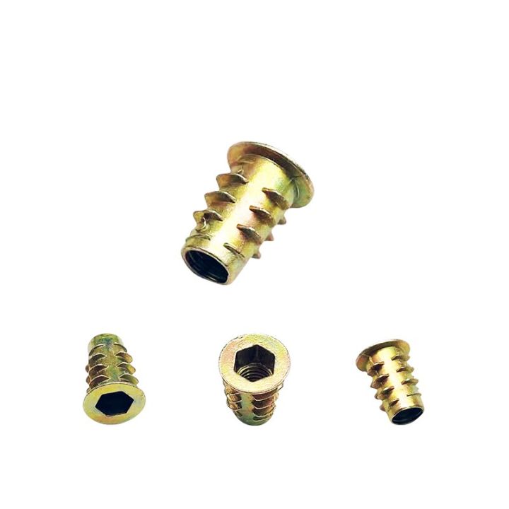 galvanized-rivet-nut-threaded-insert-m4-m5-m6-self-tapping-set-threaded-bushing-nut-tools-internal-and-external-thread-rivet-nut-nails-screws-fastener