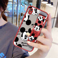 UCUC ปลอกUCUC เคสโทรศัพท์เคสสำหรับ Xiaomi Redmi 7A การ์ตูน Mickey Mouse สำหรับสาวกันกระแทก Frosted กลับนุ่มขอบฝาครอบเลนส์ป้องกันเลนส์โทรศัพท์บางเฉียบกรณี (มีสายรัดข้อมือ)