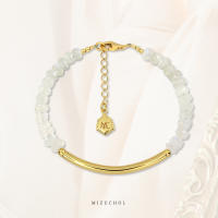 Mizuchol กำไลพลอย Moonstone พลอยแห่งความรัก Classy in White