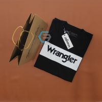 เสื้อยืดผู้ชายนำเข้า Wrangler USA เสื้อยืดนำเข้าเสื้อยืดสีดำขาว