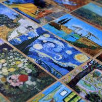 LIUZH48147 30 PCs/lot Classic New Decorations Gift Postcards Retro Van Gogh Oil Painting Bookmark