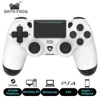 DATA FROG คอนโทรลเลอร์เกมที่รองรับบลูทูธสำหรับ PS4/Slim/Pro Wireless Gamepad สำหรับ PC Dual Vibration Joystick สำหรับ IOS/Android-caicai store