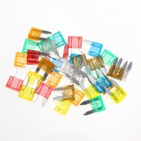 35pcs/set Standard Mini Blade Fuse 5/7.5/10/15/20/25/30Amp Automobile Security Fuse  Auto Car Fuse Using For Small-sized Car Fuses Accessories