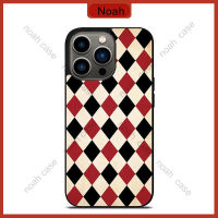 Diamond Red Back Pattern Phone Case for iPhone 14 Pro Max / iPhone 13 Pro Max / iPhone 12 Pro Max / Samsung Galaxy Note 20 / S23 Ultra Anti-fall Protective Case Cover 1372