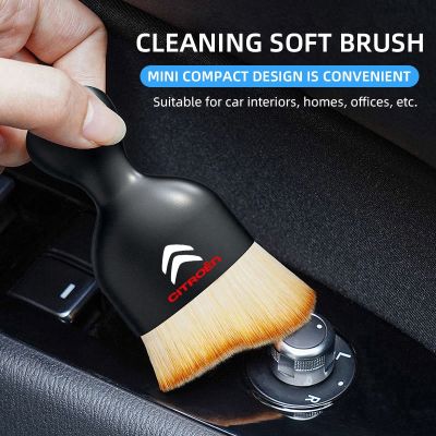 【CW】 Car interior cleaning tool console steering wheel dust removal artifact brush for Citroen C4 C3 C5 Berlingo C-Elyse