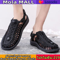 Mola 2023【จัดส่งจากโกดังไทย】KEEN รองเท้าแตะส้นแบนสตรี, รองเท้าแตะชายหาดฤดูร้อน, รองเท้าทอแฟชั่น, เดินป่าระบายอากาศรองเท้าลำลองผู้หญิง