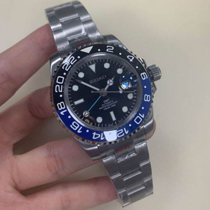 Men's Automatic Watch 40MM Stainless Steel Round Case Brushed Watch