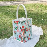 Girls Small Bag Kawaii Jelly Handbags PVC Portable Student Handbag Girls Gift Bag Childrens Mini Flowers Women Bags