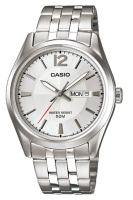 Casio Standard นาฬิกาข้อมือผู้ชาย สายสแตนเลส รุ่น MTP-1335D,MTP-1335D-7A - สีเงิน