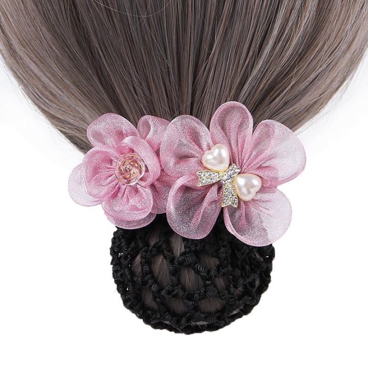 fashion-new-pearl-flower-hairnet-stewardess-nurse-professional-hair-accessories