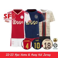 shot goods 【SFS】Top Quality 22-23 Ajax Soccer Football Jersey Children Shirt Kid Jersey Kit 16- 28 【Top shorts】