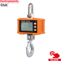 Instruments เครื่องชั่งดิจิตอลแบบแขวน1000กก./2204lbs แบบพกพา Heavy Duty Crane Scale LCD Backlight Industrial Hook Scales หน่วยเปลี่ยน/เก็บข้อมูล /Tare/zero สำหรับสถานที่ก่อสร้างตลาดท่องเที่ยวตกปลาทำงานกลางแจ้ง