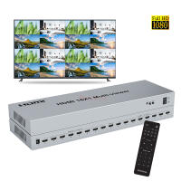 HDMI Multi Viewer 1080P 16X1 HDMI Quad Screen Multi-Viewer Splitter 16 In 1 Out ราบรื่น Multviewer 16ตัวแบ่งหน้าจอ