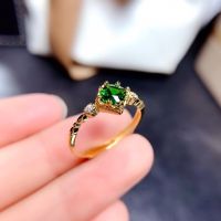 Simple Styel Diamond Emerald Gold Stainless Steel ashion Jewelry Wedding Ring Cincin