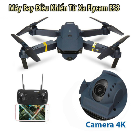 Flycam e58 pro g.p.s - flycam có camera 4k - máy bay flycam 4k - ảnh sản phẩm 1