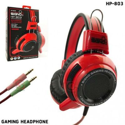 SIGNO หูฟัง Gaming Headphone HP-803R (RED)