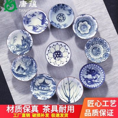 [COD] and white porcelain kung fu tea cups 10 sets ceramic single cup master bamboo hat gift box