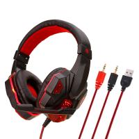 GIAUSA Professional Gaming Headphones for Computer PS4 Adjustable Bass Stereo PC Gamer Over Ear Wired Headset With Mic Gifts