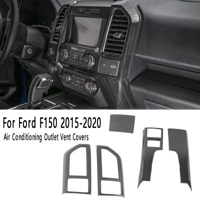 5Pcs Central Control Panel Air Conditioning Outlet Vent Covers Frame for Ford F150 2015-2020