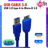 สาย USB 3.0 type A ตัวผู้ - USB Micro-B 3.0 ตัวผู้ ความยาว 1.5 เมตร