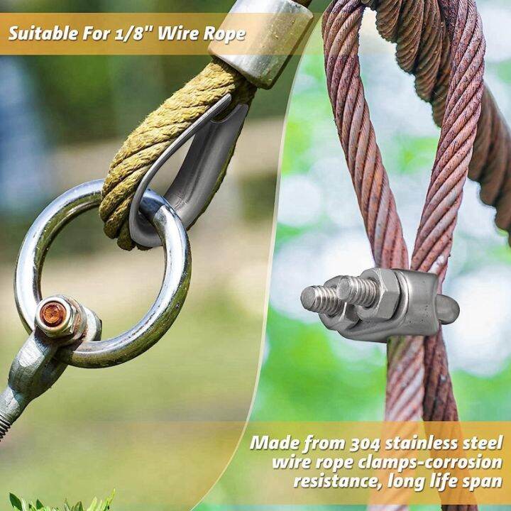 30pcs-1-8-inches-stainless-steel-wire-rope-cable-clip-clamp-for-wire-rope-rigging-tent-rope-guard-railing-system