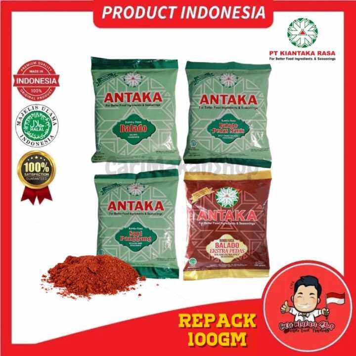 Cap Antaka Bumbu Serbuk Perasa 100gm Product Indonesia Balado Pedas ...