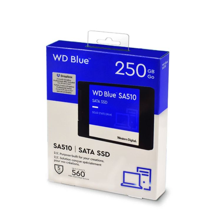 100-ssd-ใหม่250g-500gb-1t-2t-wd-sa510สีฟ้าสำหรับแล็ปท็อปเดสก์ท็อปโซลิดสเตทไดรฟ์ภายใน-sata-iii