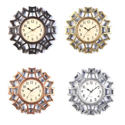 [24 Home Accessories] นาฬิกาติดผนังแบบแอบสแตรกต์มีตัวเลขนอร์ดิกวินเทจอุปกรณ์ตกแต่งการออกแบบบ้าน