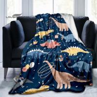 2023 Dinosaur cute Blanket 3D Printed Ancient animals Flannel Blanket Adults and children Bedroom Coverlet Sofa Camping Warm blanket