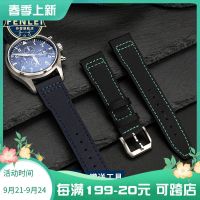 2023 new Suitable for IWC pilot Little Prince Mark 18 nylon Portuguese first layer cowhide watch strap 20 21mm
