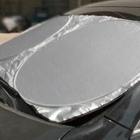 150X70ซม. ม่านบังแดดรถยนต์ Sun Visor Shade ด้านหน้าป้องกันด้านหลังฟิล์มกระจกบังลม Uv Protect Reflector Car-Styling 1Pc