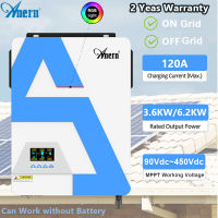 Anern 3.5KW/3.6KW/5.5KW/6.2KW อินเวอร์เตอร์พลังงานแสงอาทิตย์ อินเวอร์เตอร์ 24V/48V 100A MPPT 220VAC/230VAC อินเวอร์เตอร์ไฮบริด Off/On Grid Hybrid Inverter ตัวควบคุมในตัว