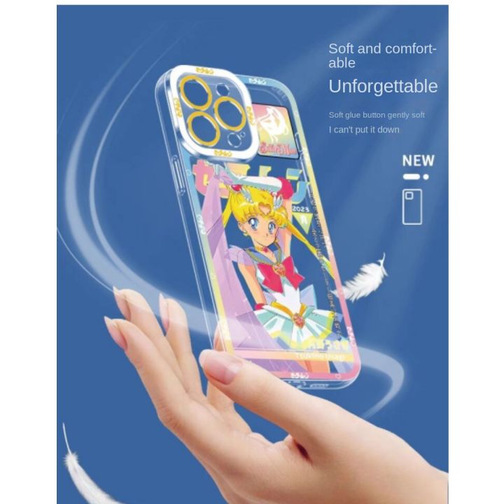 เคสสำหรับ-xiaomi-m3-poco-x3-m4-x5-x4-f4-gt-pro-nfc-11-lite-11t-pro-เคสมือถือ-sailor-moon-ใสน่ารัก-tpu-ใสป้องกันเลนส์เคสกันกระแทกพิมพ์ลายกรอบซิลิกาเจลนิ่ม