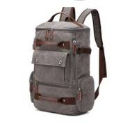 Multicolor 42x30cm Canvas Backpack for Men