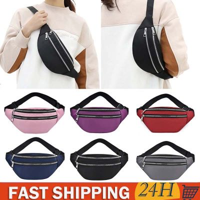 Women Sport Waist Bag Female Oxford Cloth Waterproof Belt Bags New Designer Crossbody Chest Bag Ladies High Capacity Fanny Pack Running Belt