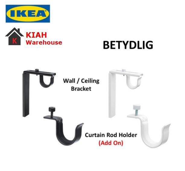 Curtain Rod Holder Wall Bracket Finials Rod Kain Langsir Raffig