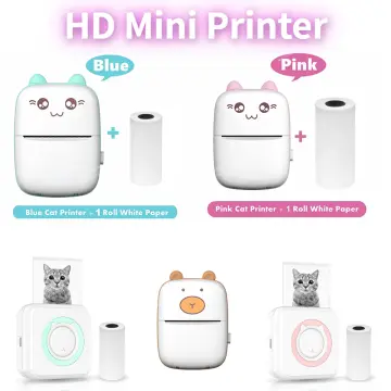 Portable Thermal Printer Mini Cat Print Paper Photo Pocket Thermal Printer  57mm Printing Wireless BT 200dpi Android IOS Printers - Realistic Reborn  Dolls for Sale