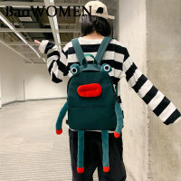 BaoWomen Japan Anime Fashion Frog Backpack Women Multifunction Students School Bag Cute Oxford Cloth Backpacks For Birthday Gift