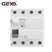 GEYA GYL9 4ขั้ว Typea-SI ประเภท RCD RCCB อุปกรณ์แม่เหล็กไฟฟ้าที่เหลือ63A 40A ตัดรั่ววงจรภูมิคุ้มกันสุดยอด