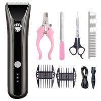 Professional Pet Cat Dog Hair Trimmer Grooming Clippers Cat Cutter Pet Shaver USB Rechargeable Clipper Hair Cutting Machine