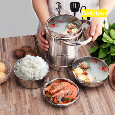 Thermos For Food Flask Stainless Steel Vacuum Lunch Bucket Longterm Insulated Box Large Capacity with Lid Bowl for Adults Work